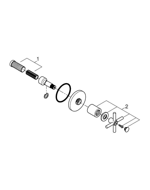 Grohe Atrio Ankastre Stop Valf - 29396MG0