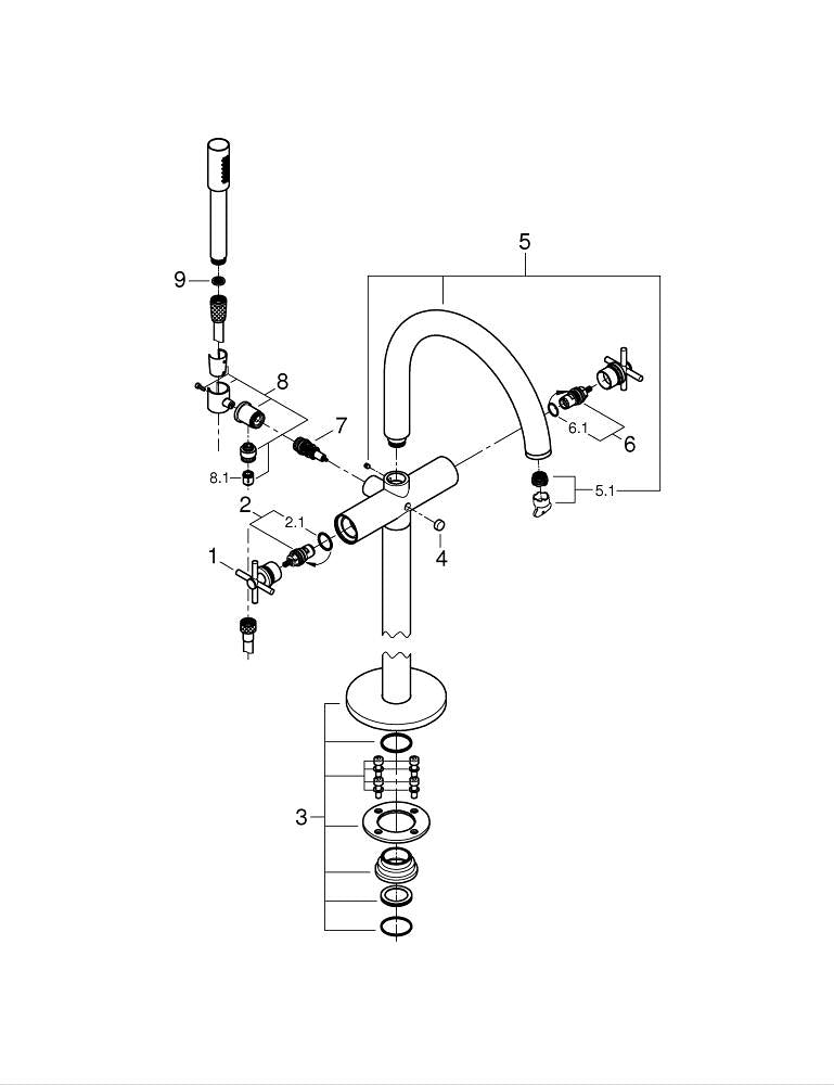 Grohe Atrio Banyo  Bataryası - 25272000