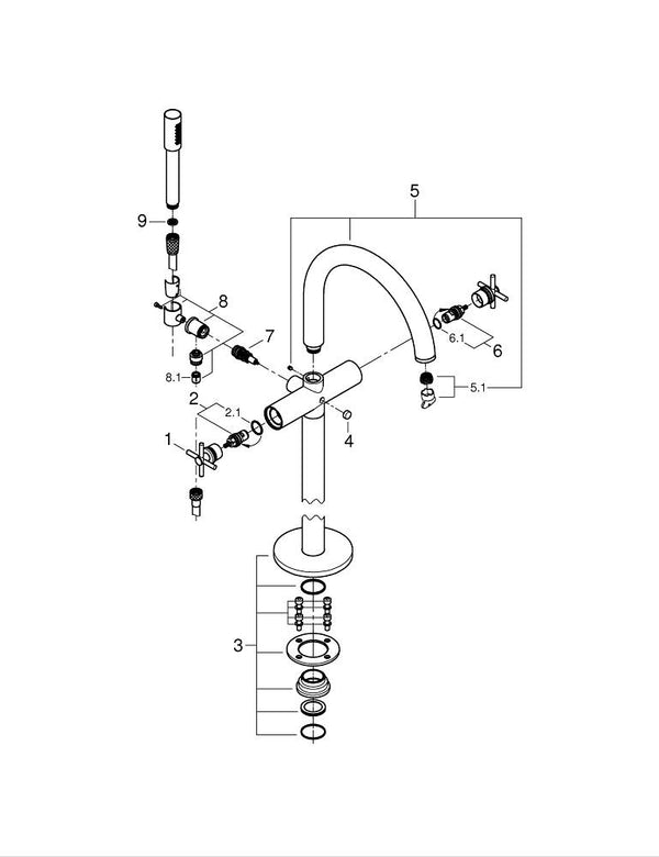 Grohe Atrio Banyo  Bataryası - 25272MG0