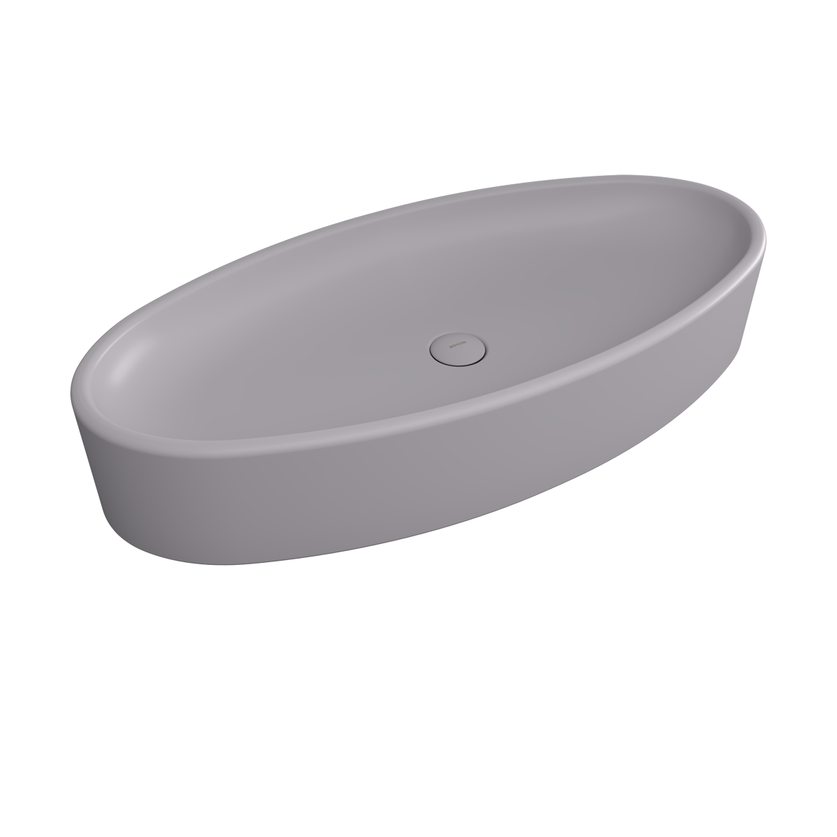 Bocchi Vessel Eli̇ps Çanak Lav. 85 Cm - Mat Gri̇ - 1014-006-0125