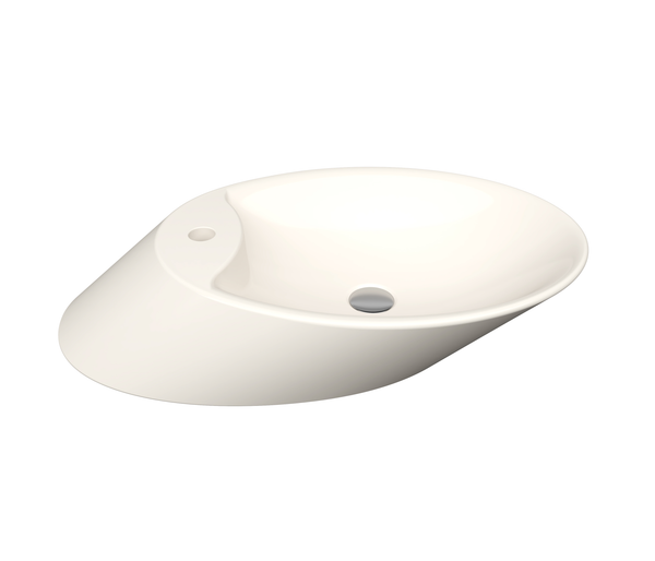 Bocchi Vessel Batarya Bankli Çanak Lavabo 72 Cm - Parlak Bi̇sküvi̇ - 1021-014-0126
