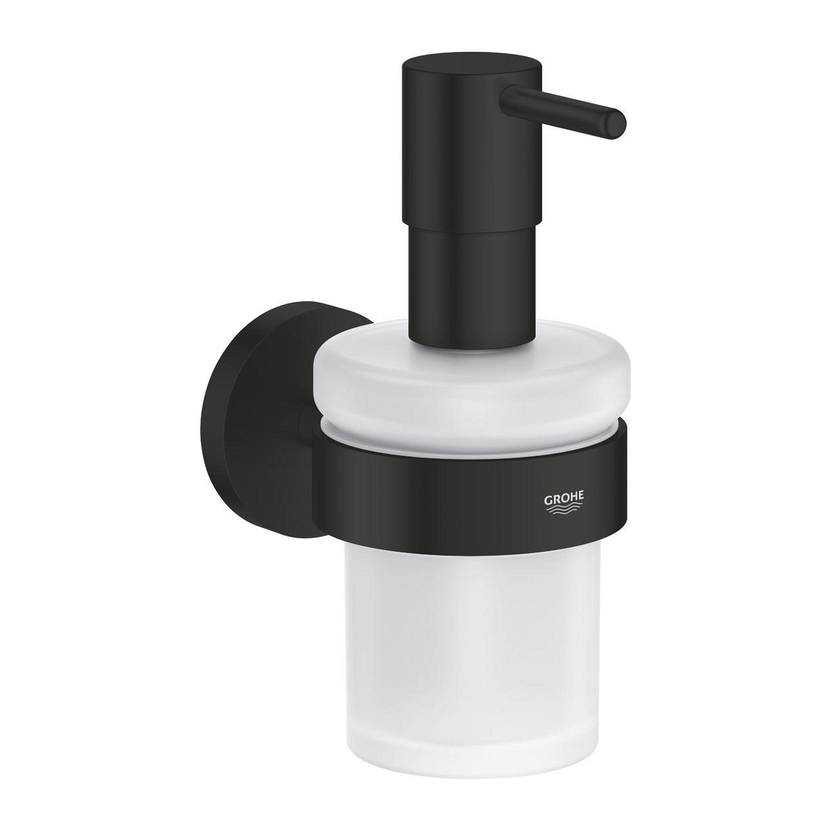 Дозатор жидкого мыла Grohe Essentials, комплект матовый черный - 1022572430