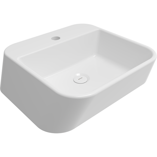 Bocchi Firenze Batarya Bankli Çanak Lavabo - Parlak Beyaz - 1074-001-0126