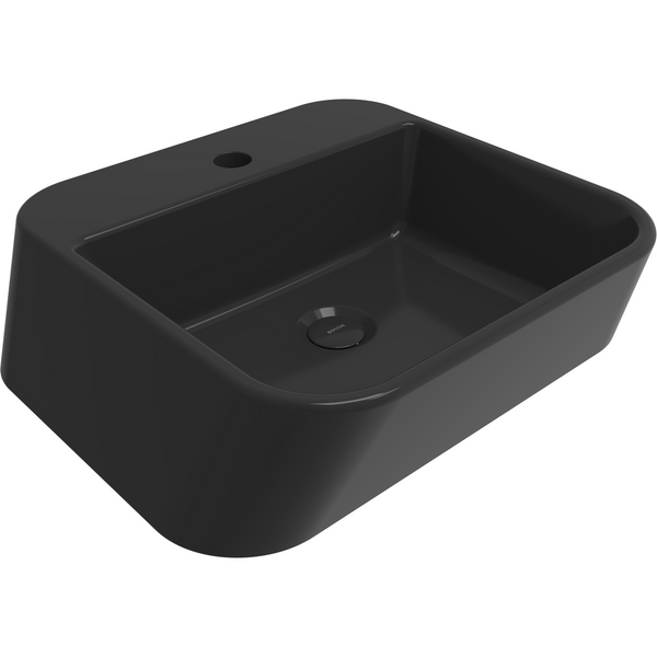 Bocchi Firenze Batarya Bankli Çanak Lavabo - Parlak Si̇yah - 1074-005-0126