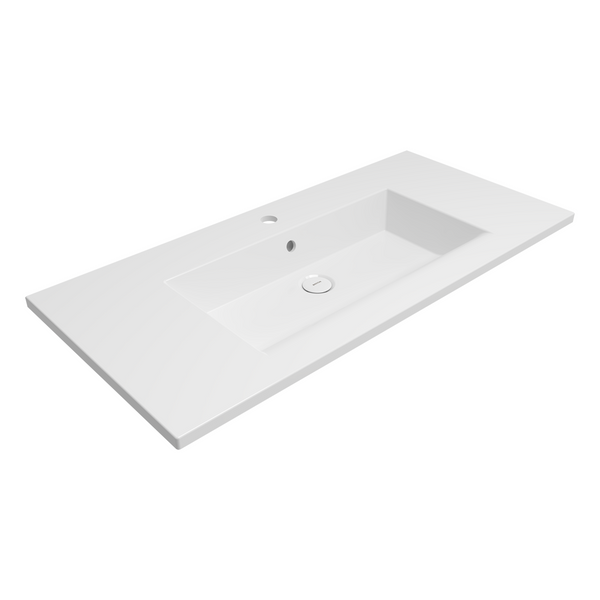Bocchi Milano Etajerli̇ Lavabo 100 Cm - Parlak Beyaz - 1105-001-0126