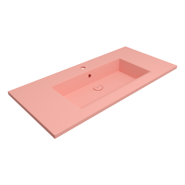 Bocchi Milano Etajerli̇ Lavabo 100 Cm - Mat Somon - 1105-032-0126