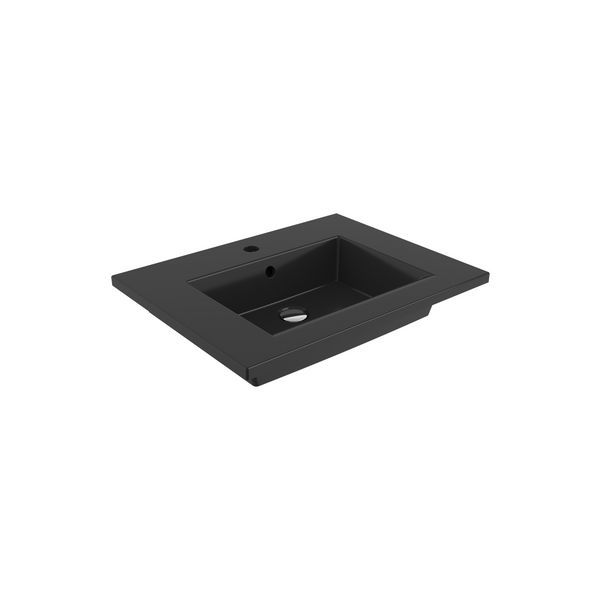 Bocchi Milano Etajerli̇ Lavabo 60 Cm - Parlak Si̇yah - 1161-005-0126