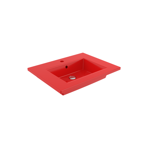 Bocchi Milano Etajerli̇ Lavabo 60 Cm - Parlak Kirmizi - 1161-019-0126