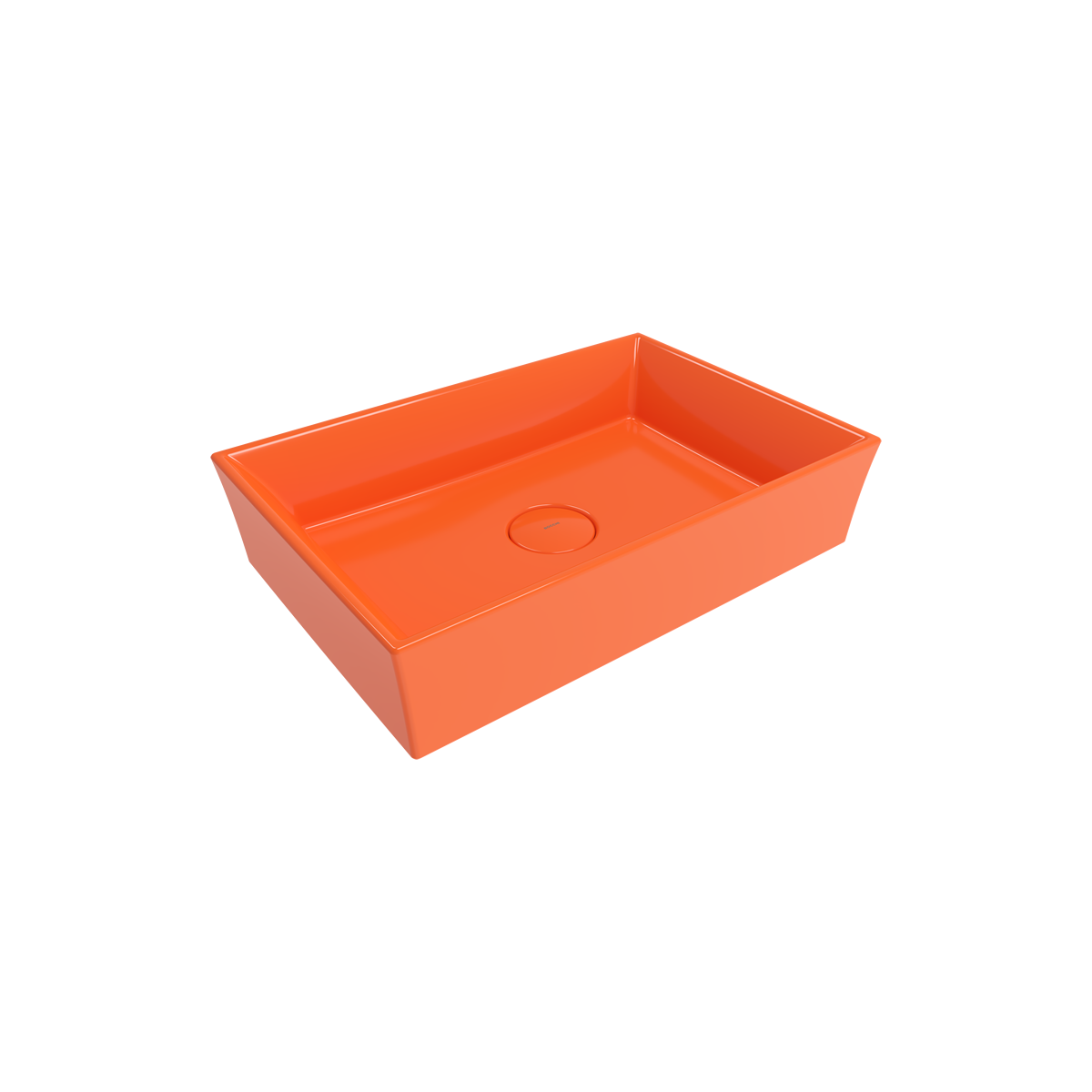 Bocchi Vessel Di̇kdörtgen Lavabo 56x38 Cm -parlak Turuncu - 1172-012-0125