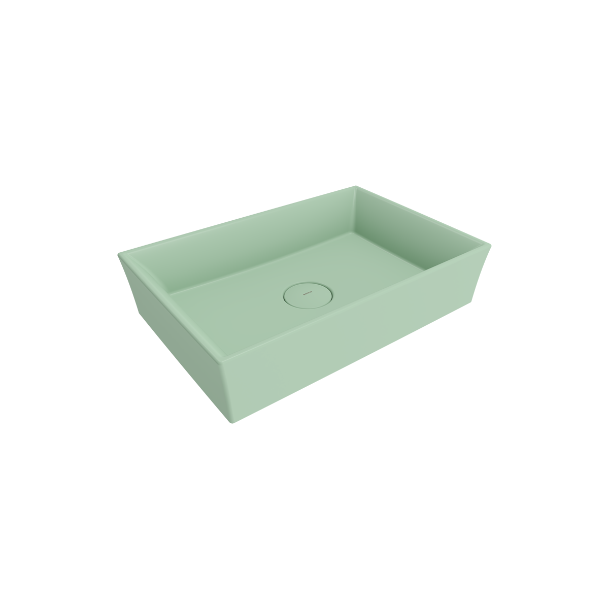 Bocchi Vessel Di̇kdörtgen Lavabo 56x38 Cm -mat Mi̇nt Yeşi̇l - 1172-033-0125