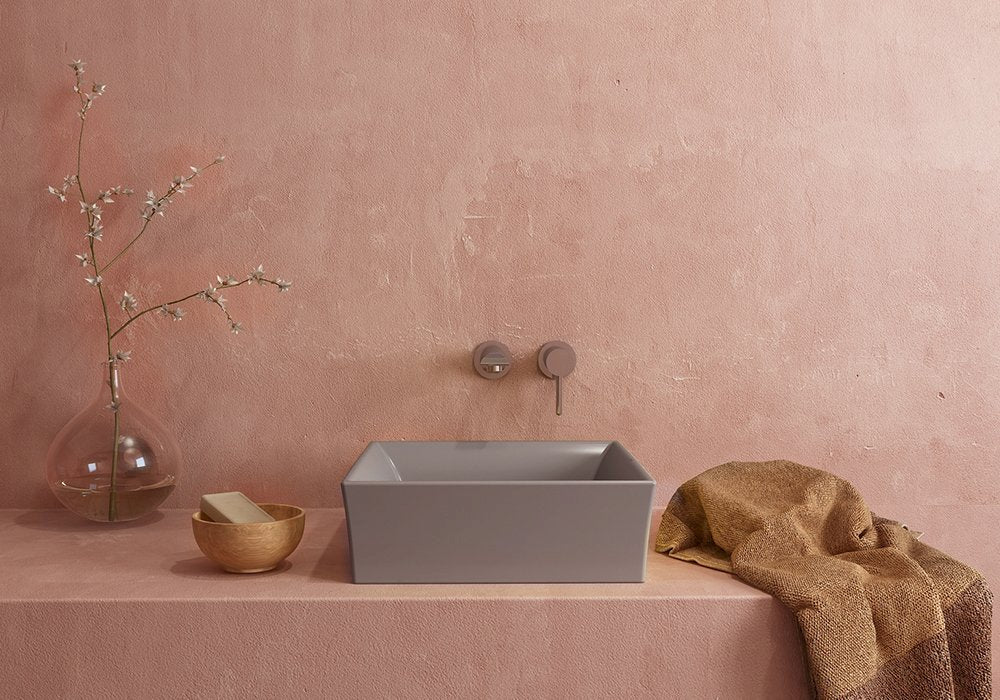 Bocchi Vessel Di̇kdörtgen Lavabo 56x38 Cm -mat Gri̇ - 1172-006-0125