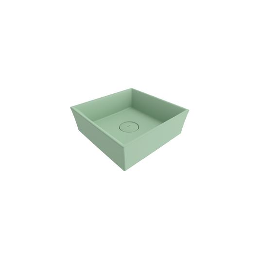 Bocchi Vessel Kare Lavabo 38x38 Cm - Mat Mi̇nt Yeşi̇l - 1173-033-0125