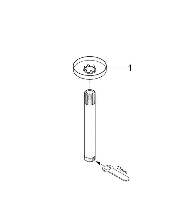 Grohe Rainshower Duş Başlığı Dirseği 142 Mm - 28724000