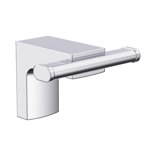Porte-peignoir double Viona finition chrome