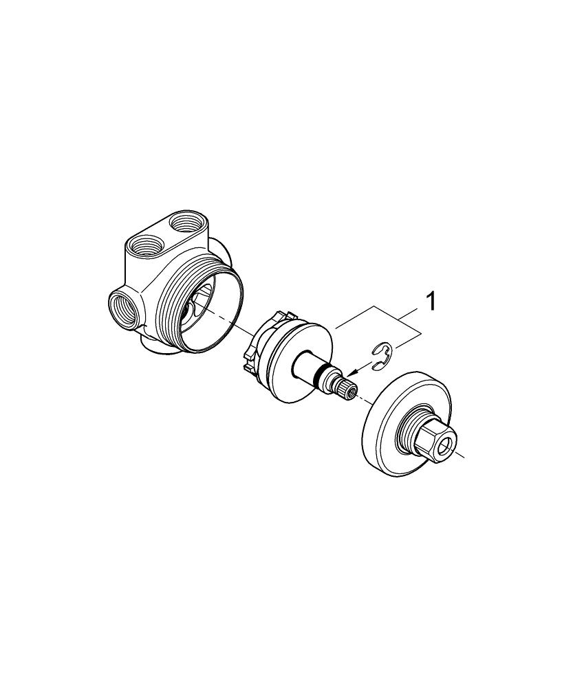 Grohe 5 Yollu Yön Değiştirici (3 Çıkış Kontrolü Sağlar) - 29033000