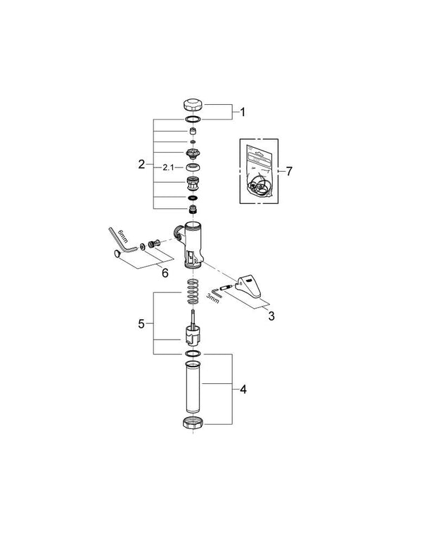 Grohe D A L- Klozet Için Otomatik Yıkama Valfi - 37139000