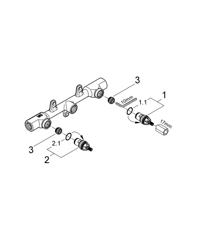 Grohe Ankastre Iç Gövde - 32706000