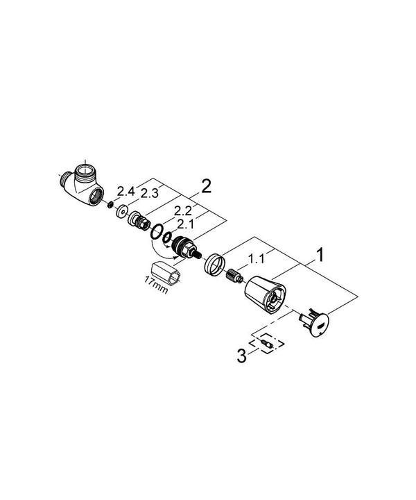 Grohe Costa  L Bibtap Duş, 1/2″ - 26010001