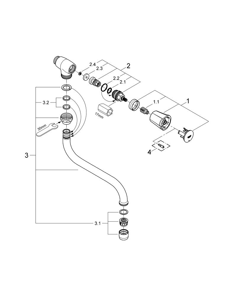 Grohe Costa  L Musluk - 30484001