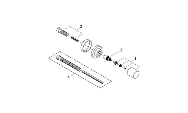 Grohe Grohtherm 3000  Cosmopolitan Ankastre Stop Valf - 19470000