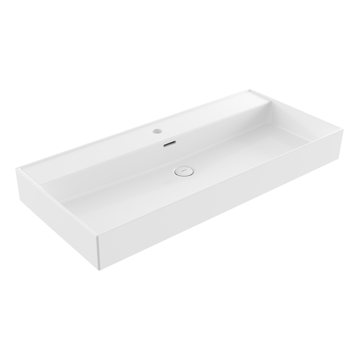 Bocchi Milano Lavabo 100 Cm - Parlak Beyaz - 1378-001-0126