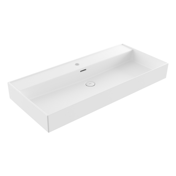 Bocchi Milano Lavabo 100 Cm - Mat Beyaz - 1378-002-0126