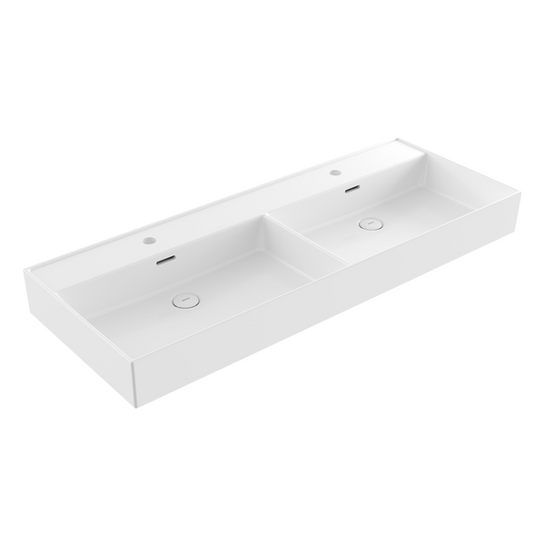 Bocchi Milano Çi̇ft Gözlü Lavabo 120 Cm -parlak Beyaz - 1393-001-0132