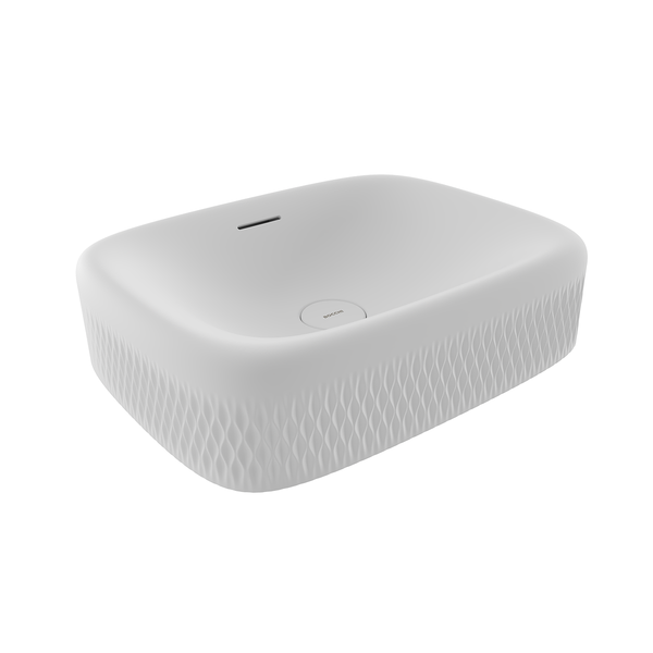 Bocchi New Age Asma Di̇kdörtgen 56x44 cm Deli̇ksi̇z Lavabo - Mat Beyaz - 1411-002-0125