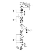 Grohe Euroeco  Special  Sequential Tek Kumandalı Lavabo Bataryası - 32789000