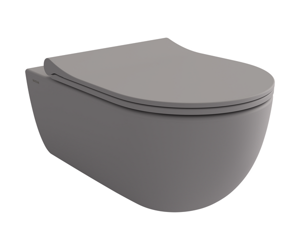 Bocchi V-tondo Rimless Asma Klozet - Mat Gri̇ - 1416-006-0128