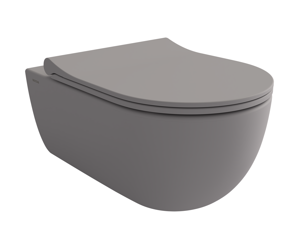 Bocchi V-tondo Rimless Asma Klozet - Taharet Borusuz - Mat Gri̇ - 1416-006-0129