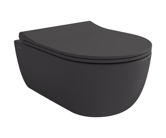 Bocchi V-tondo Sans bride suspendu WC - Mat Anthracite - 1417-020-0128