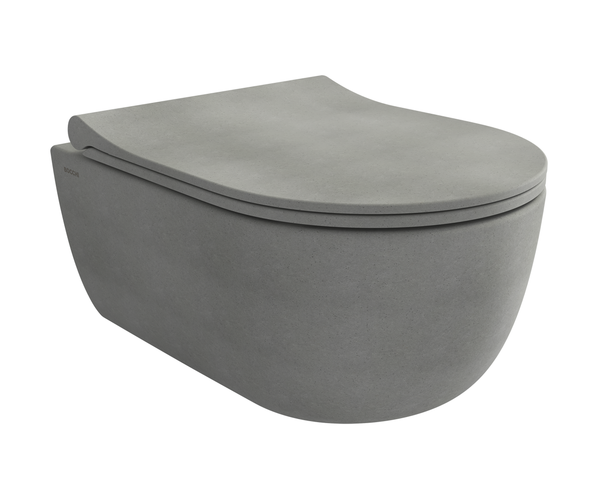 Bocchi V-tondo Rimless Asma Klozet - Mat Beton - 1417-069-0128
