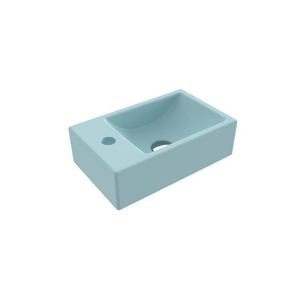 Bocchi Milano Dar Sol Lavabo 37 Cm - Mat Buz Mavi̇si̇ - 1418-029-0126