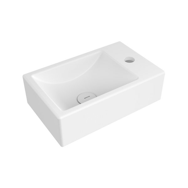 Bocchi Milano Dar Sağ Lavabo 37 Cm - Mat Beyaz - 1419-002-0126