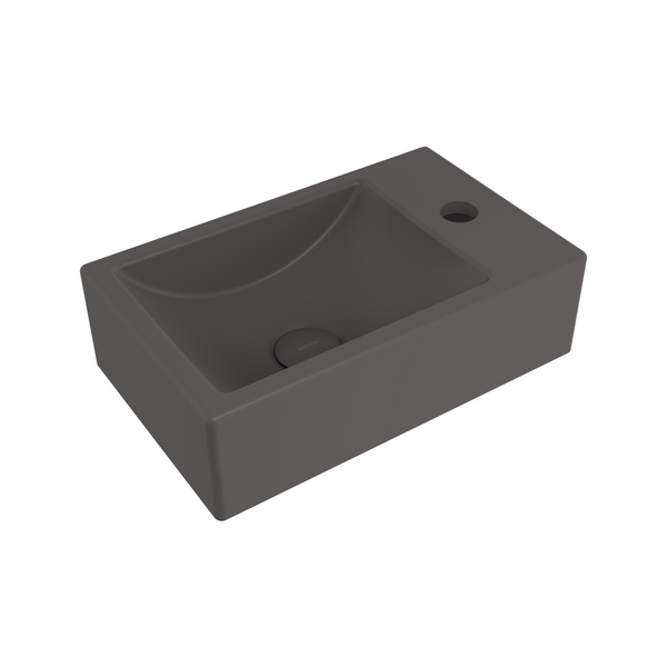 Bocchi Milano Dar Sağ Lavabo 37 Cm - Mat Antrasi̇t - 1419-020-0126