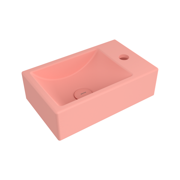 Bocchi Milano Dar Sağ Lavabo 37 Cm - Mat Somon - 1419-032-0126