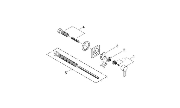 Grohe Allure Ankastre Stop Valf - 19384000