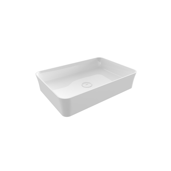 Bocchi Sottile Slim Line Tezgah Üstü Di̇kdörtgen 55X38cm. Lavabo - Beyaz - 1476-001-0125