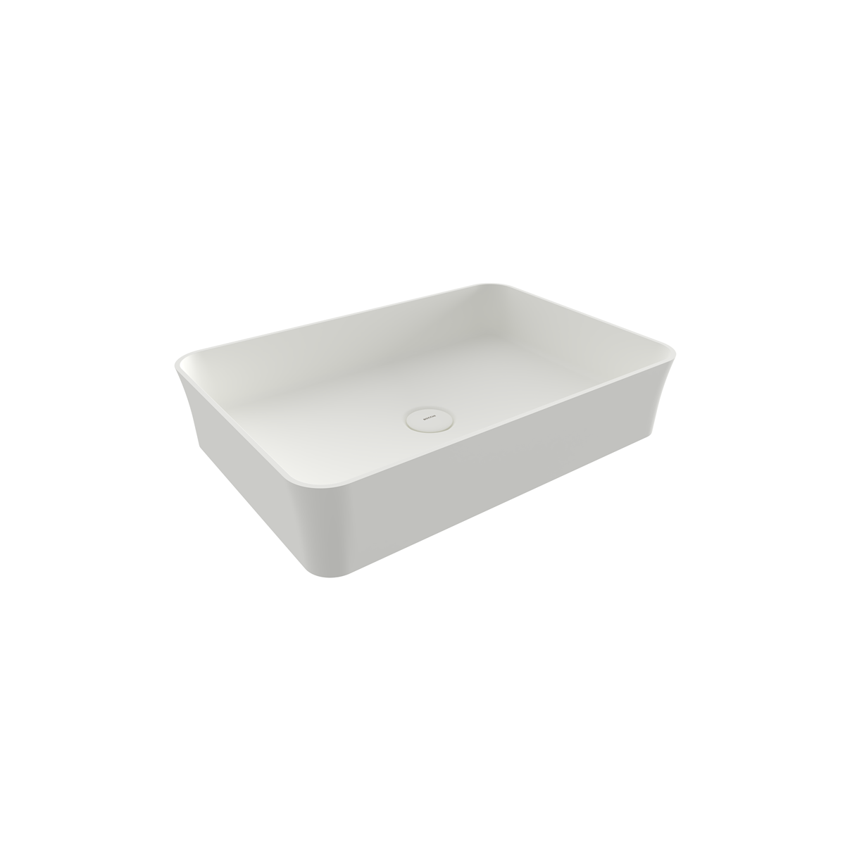 Bocchi Sottile Slim Line Tezgah Üstü Di̇kdörtgen 55X38cm. Lavabo - Mat Beyaz - 1476-002-0125