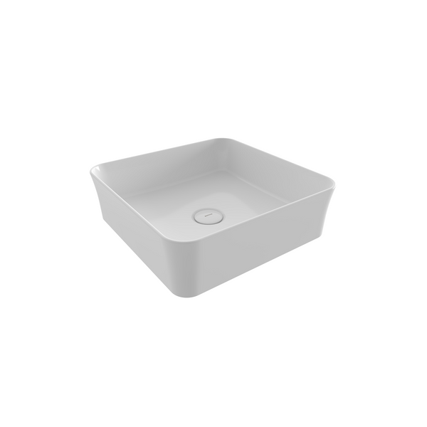 Bocchi Sottile Slim Line Tezgah Üstü Kare 38X38cm. Lavabo - Beyaz - 1477-001-0125