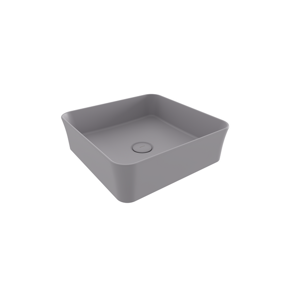 Bocchi Sottile Slim Line Tezgah Üstü Kare 38X38cm. Lavabo - Mat Gri̇ - 1477-006-0125