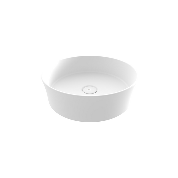 Bocchi Sottile Slim Line Tezgah Üstü Yuvarlak 38cm. Lavabo - Mat Beyaz - 1478-002-0125