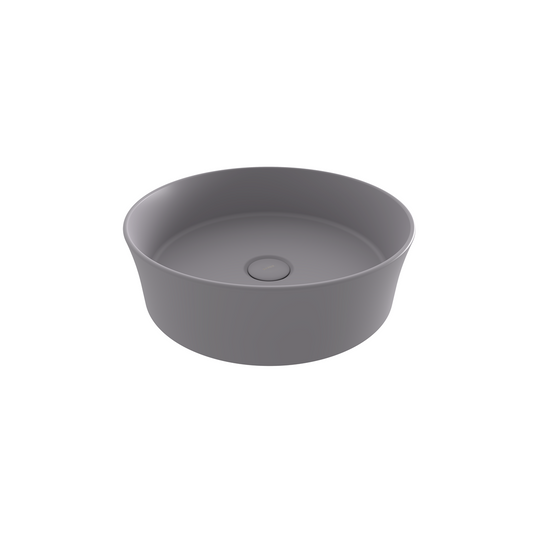 Bocchi Sottile Slim Line Tezgah Üstü Yuvarlak 38cm. Lavabo - Mat Gri̇ - 1478-006-0125