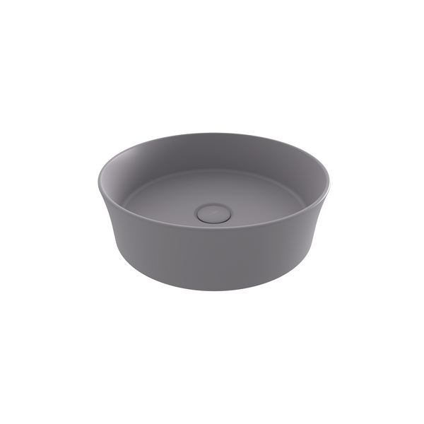 Bocchi Sottile Slim Line Tezgah Üstü Yuvarlak 38cm. Lavabo - Mat Gri̇ - 1478-006-0125