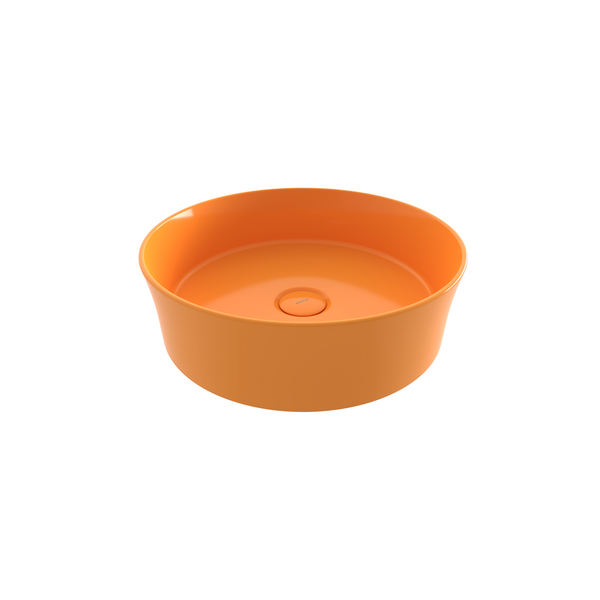 Bocchi Sottile Slim Line Tezgah Üstü Yuvarlak 38cm. Lavabo - Parlak Mand. Sarisi - 1478-021-0125