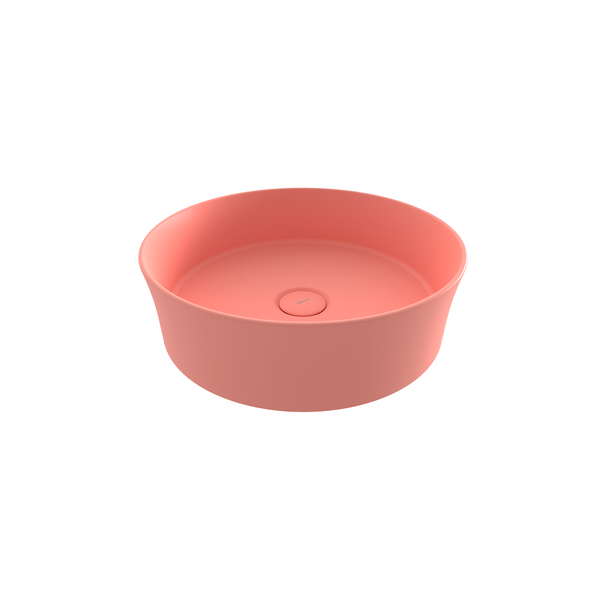 Bocchi Sottile Slim Line Tezgah Üstü Yuvarlak 38cm. Lavabo - Mat Somon - 1478-032-0125