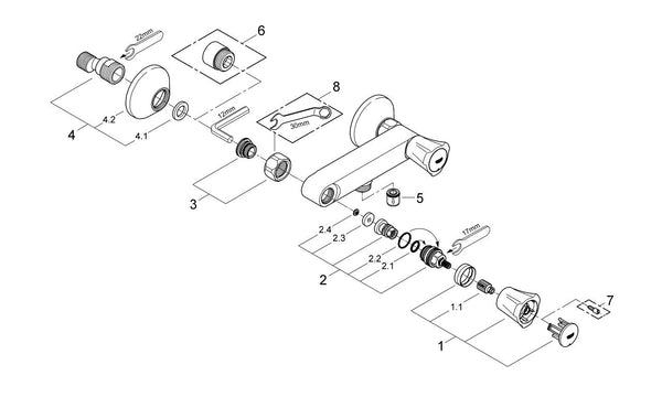 Grohe Costa  L Duş Bataryası - 26330001