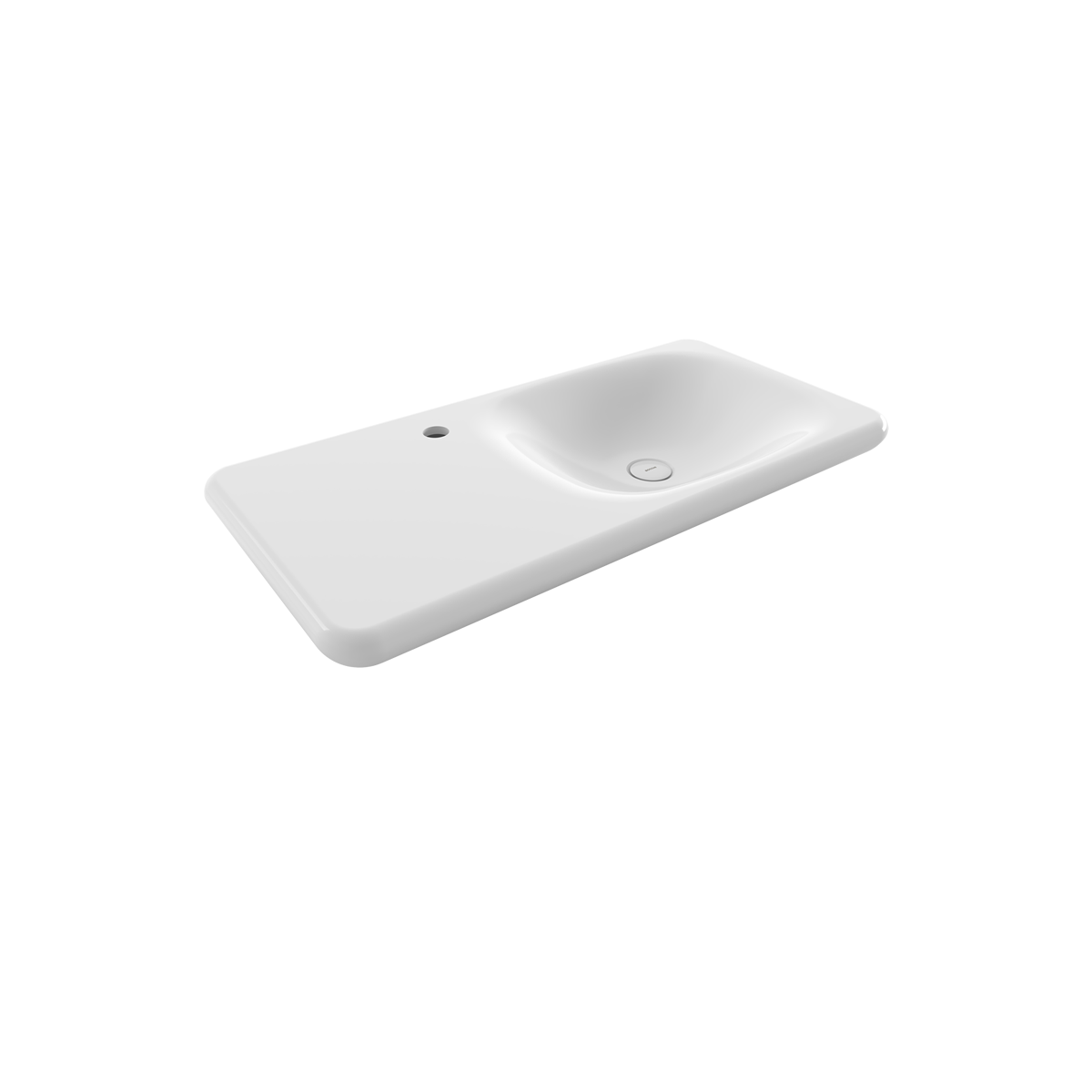 Bocchi Fenice Etajerli̇ Lavabo 90 Cm -parlak Beyaz - 1490-001-0126