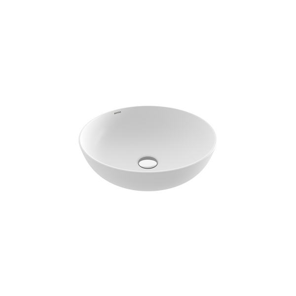 Bocchi Sottile Slim Line Tezgah Üstü Yuvarlak 38cm. Siğ Lavabo - Mat Beyaz - 1494-002-0125